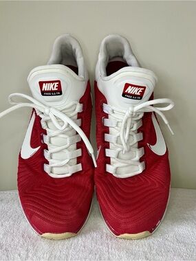 Nike Free Trainer 5.0 TR Men Training Shoes University Red and White Sneakers